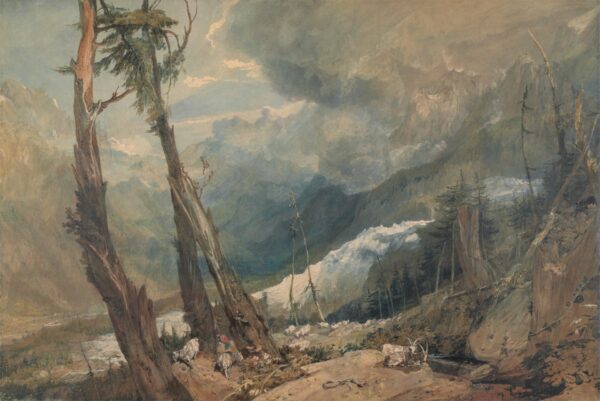 Mer de Glace, in the Valley of Chamouni, Switzerland - by J. M. W. Turner