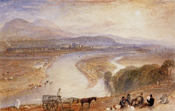 Melrose - by J. M. W. Turner