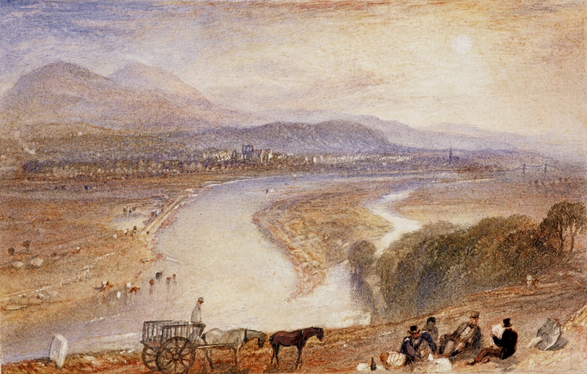 Melrose - by J. M. W. Turner