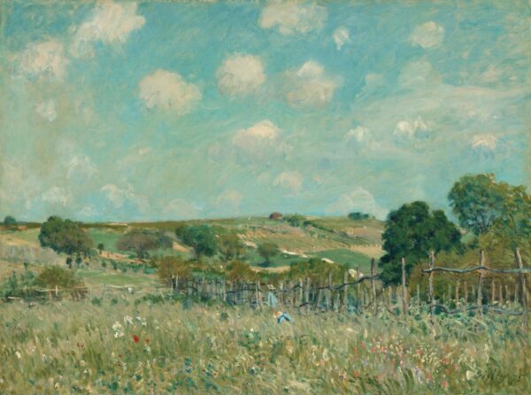Meadow - by Alfred Sisley