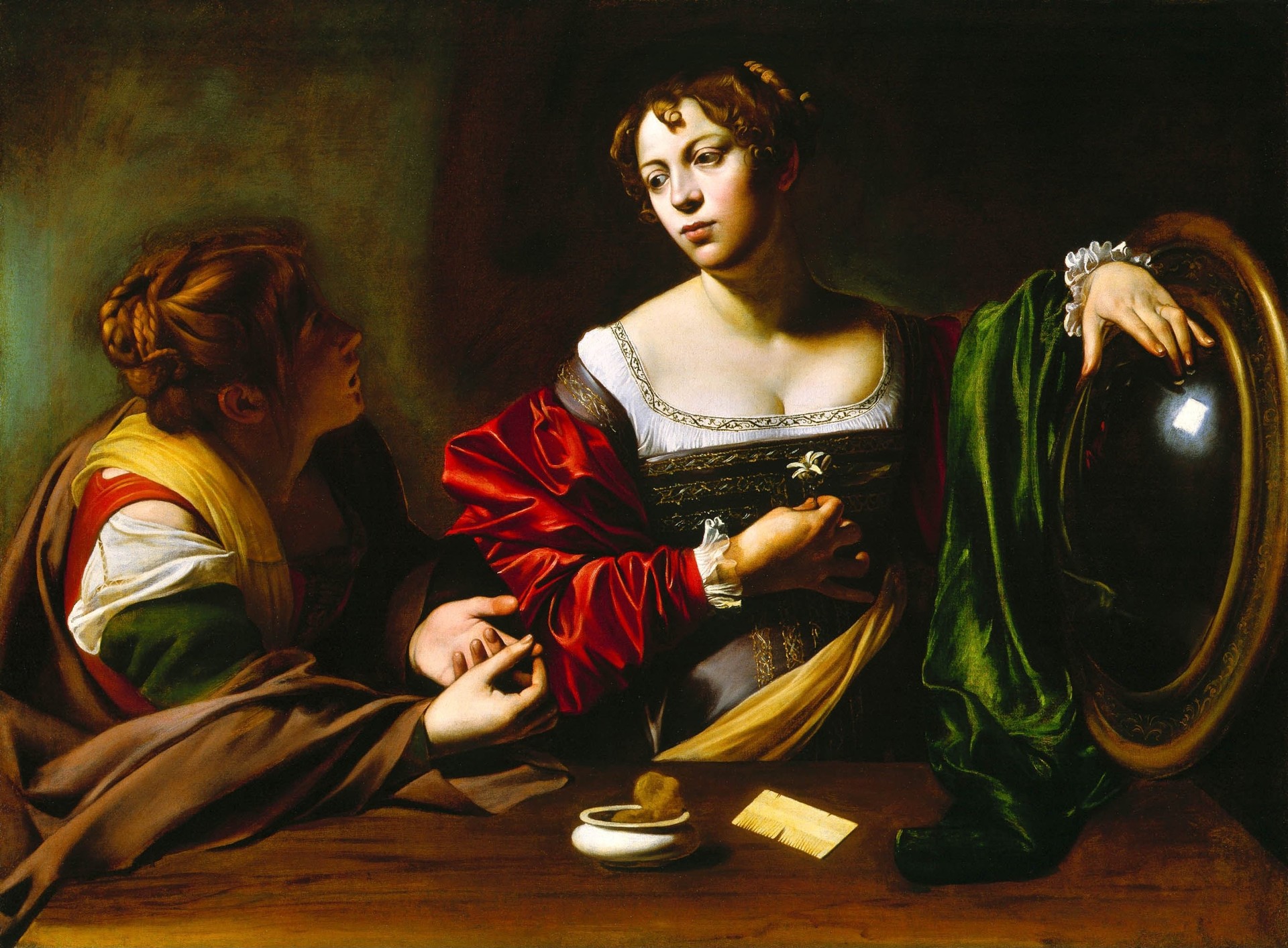 Martha and Mary Magdalene - by Caravaggio