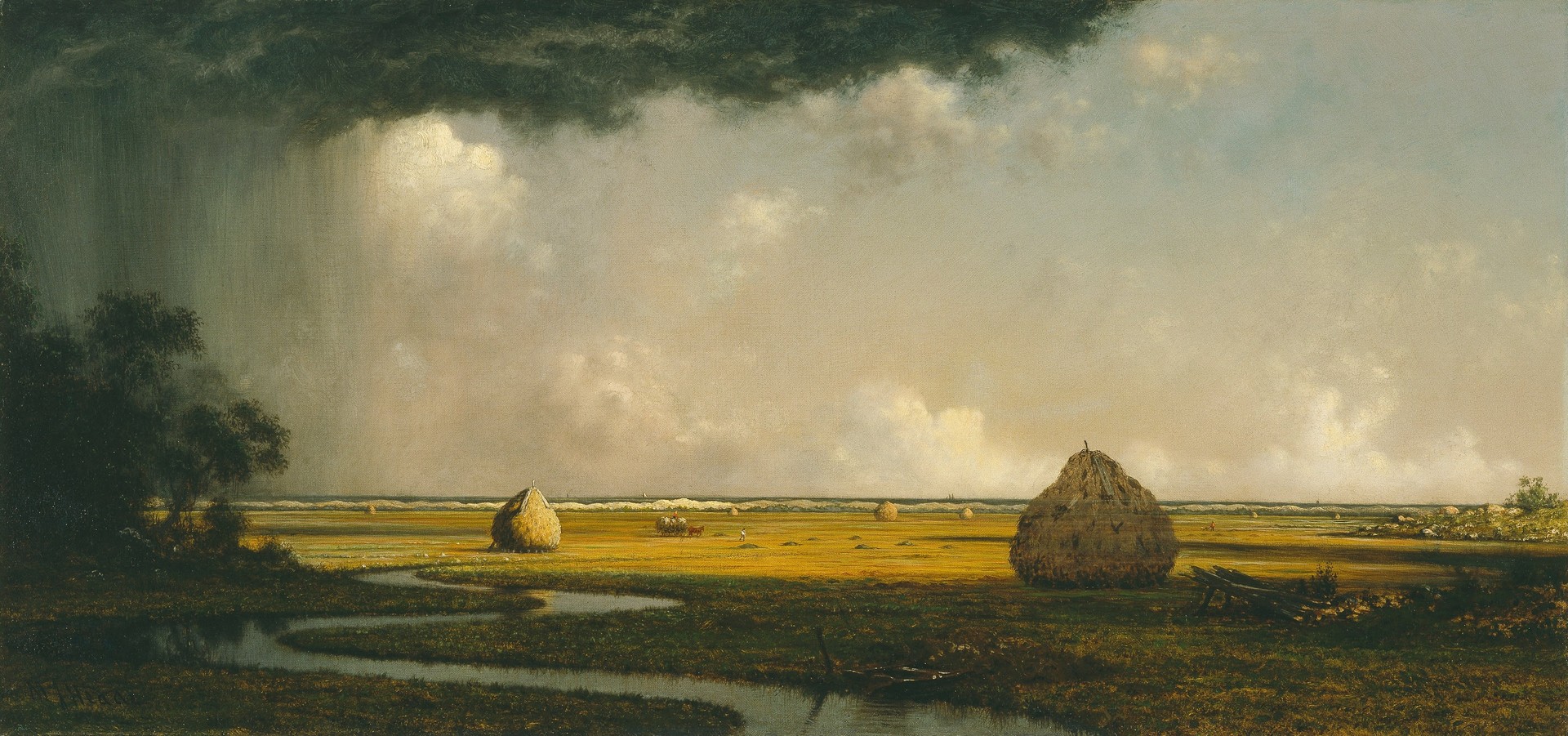 Marshfield Meadows, Massachusetts - by Martin Johnson Heade