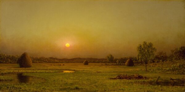 Marsh Sunset, Newburyport, Massachusetts - by Martin Johnson Heade