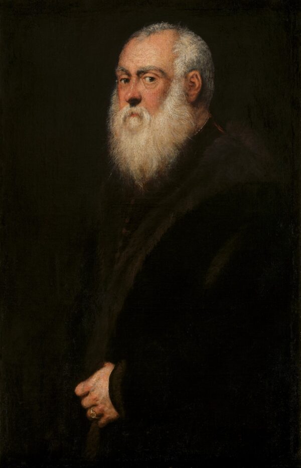 Man with a White Beard - by Tintoretto