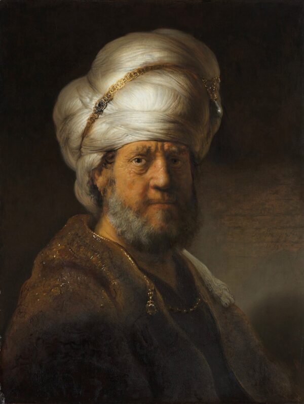 Man in oosterse kleding - by Rembrandt