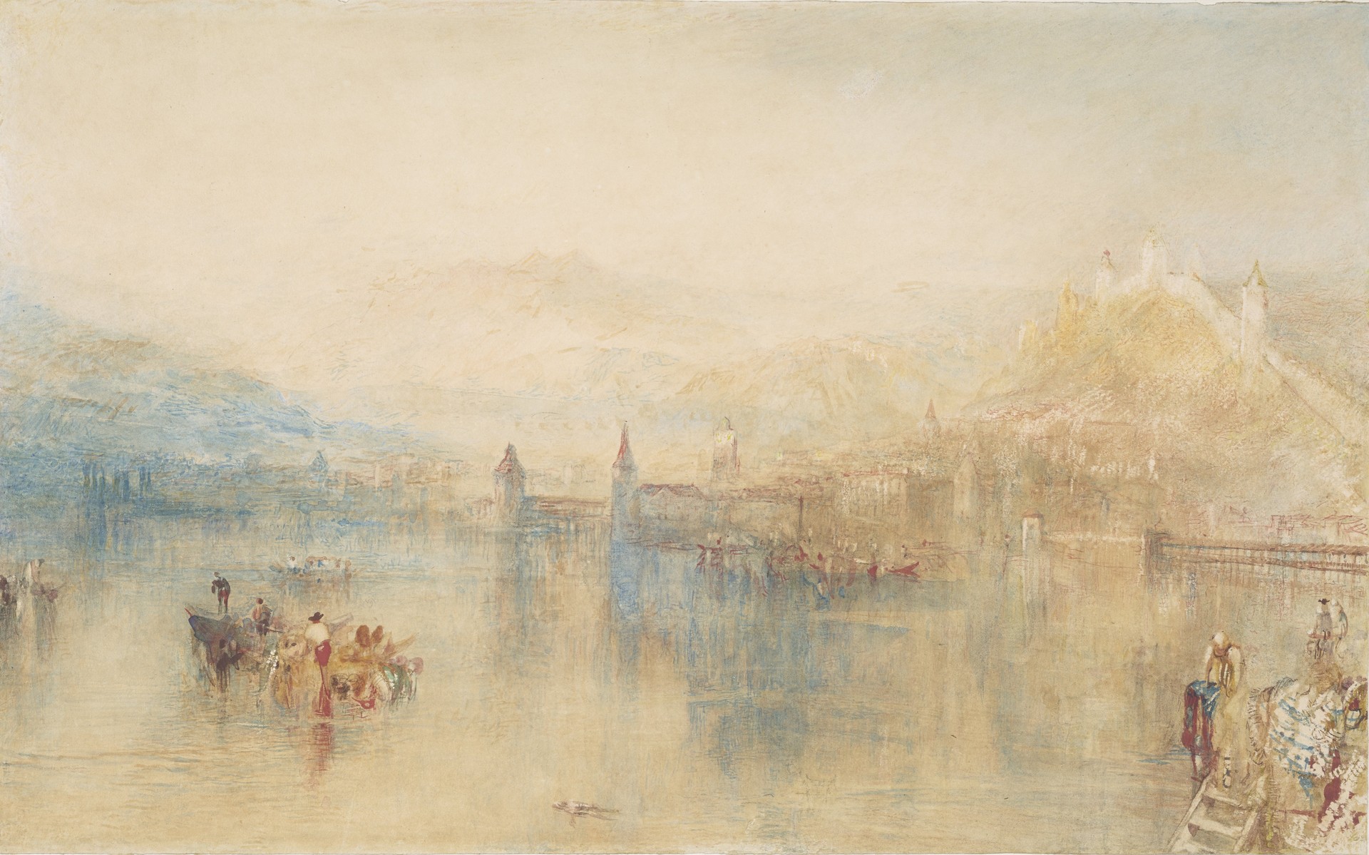 Lucerne from the Lake - by J. M. W. Turner