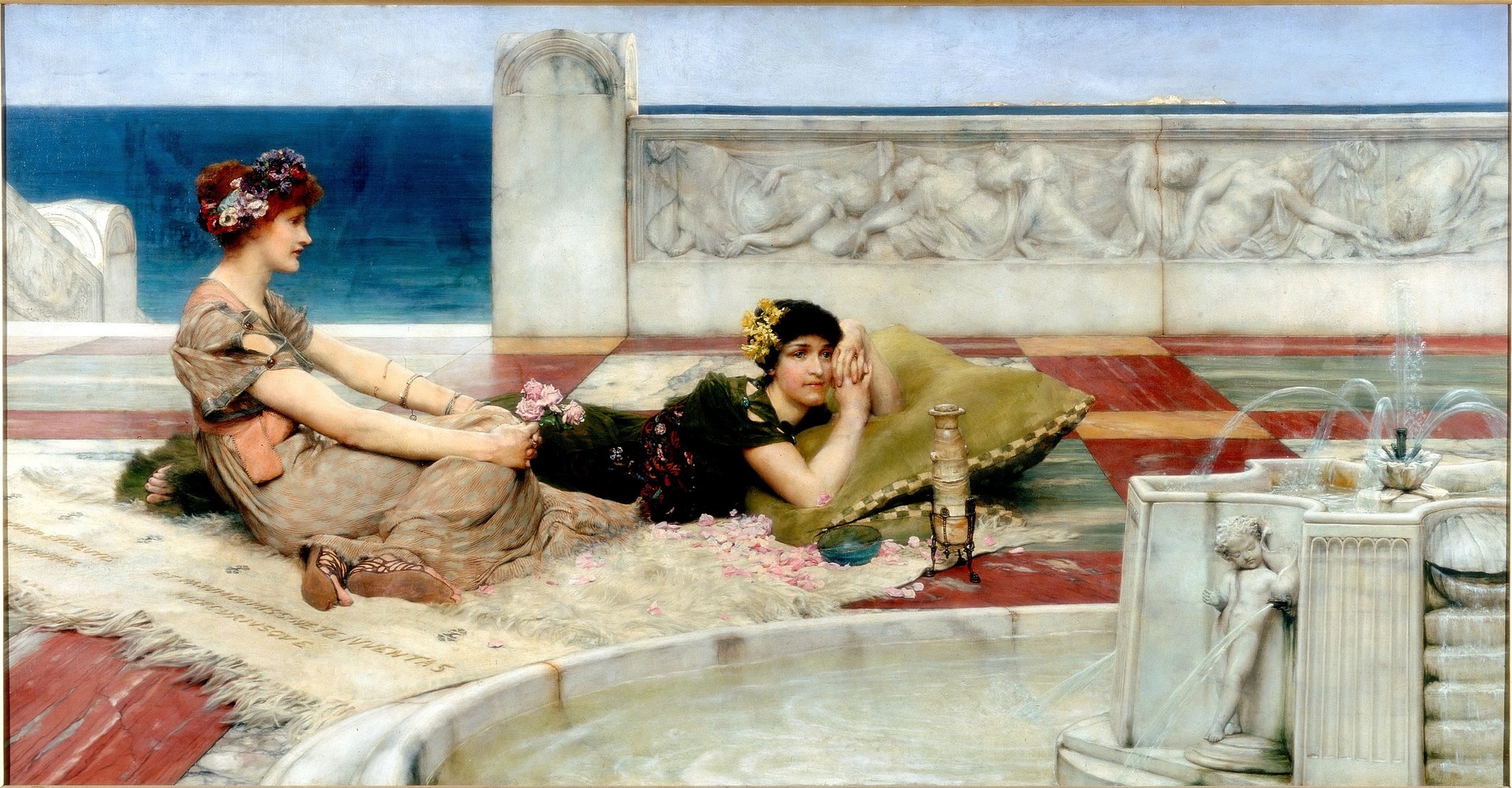 Love in Idleness - by Lawrence Alma-Tadema