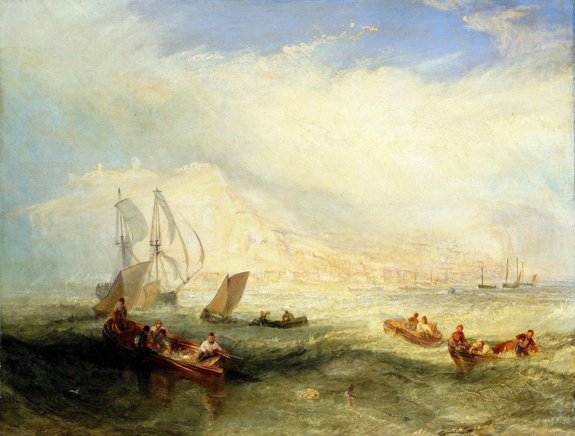 Line Fishing, Off Hastings - by J. M. W. Turner