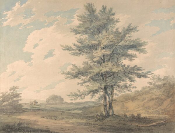 Landscape with Trees and Figures - by J. M. W. Turner
