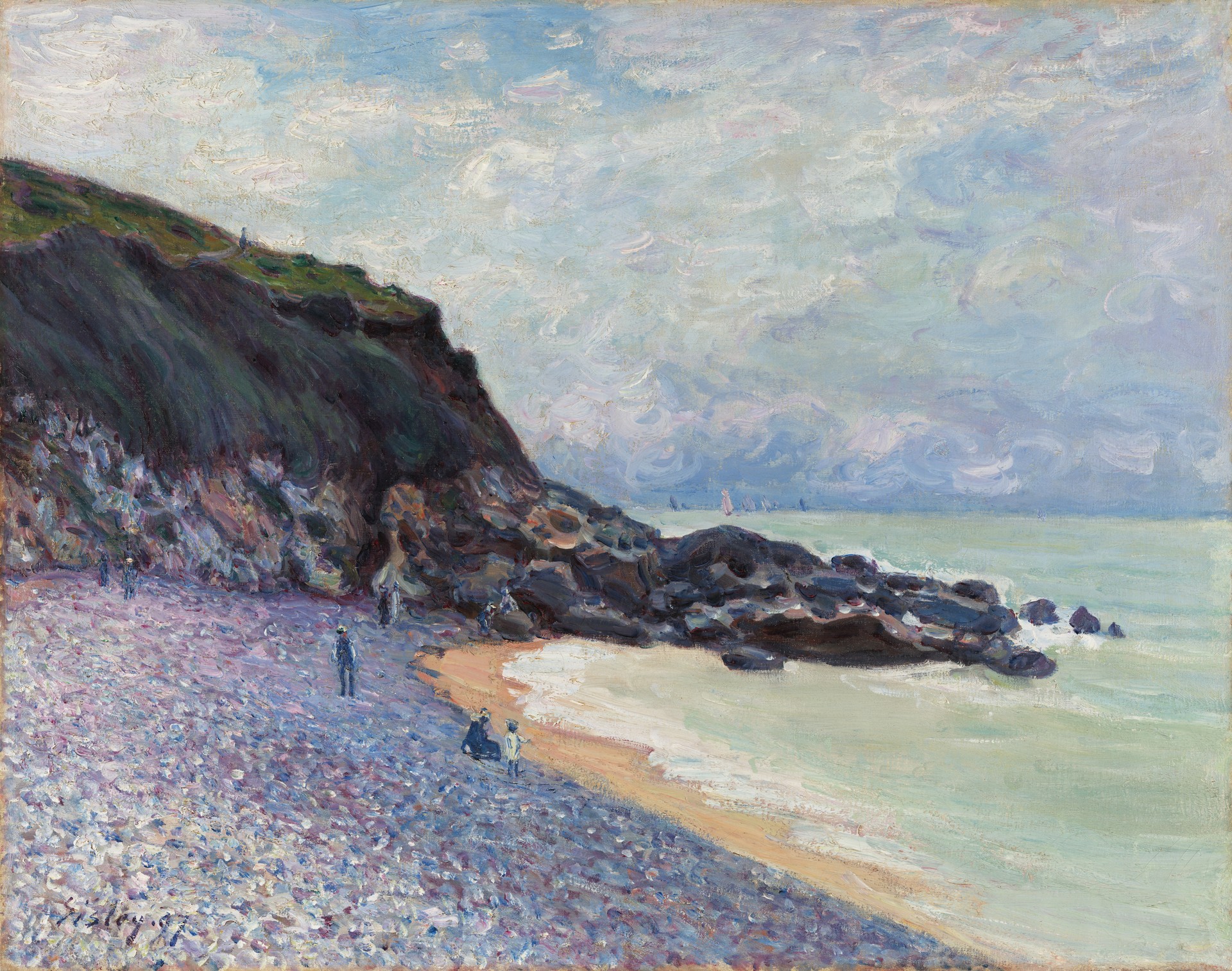 Lady’s Cove, Langland Bay, Wales - by Alfred Sisley