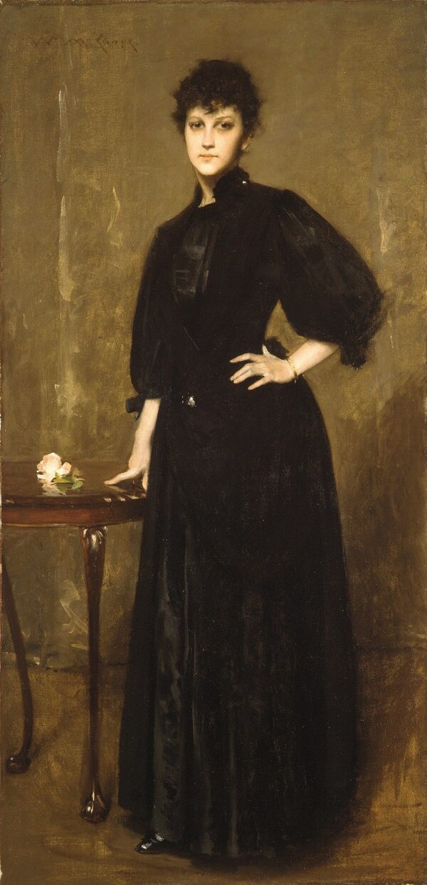 Lady in Black - by William Merritt Chase