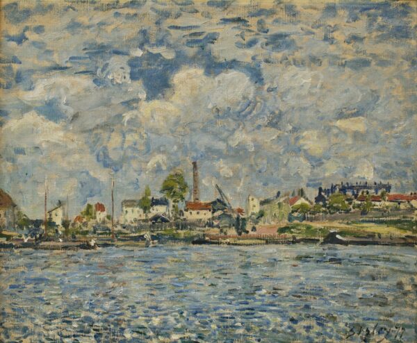 La Seine au point du jour - by Alfred Sisley