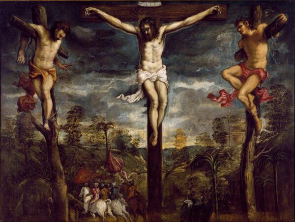 La Crucifixión - by Tintoretto