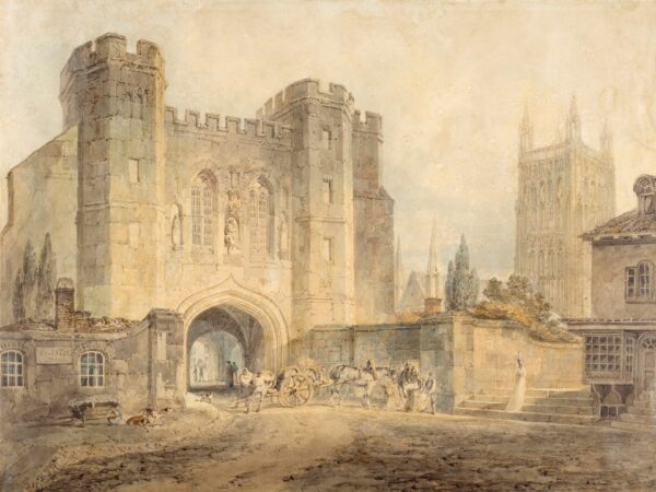 King Edgar's Gate, Worcester - by J. M. W. Turner