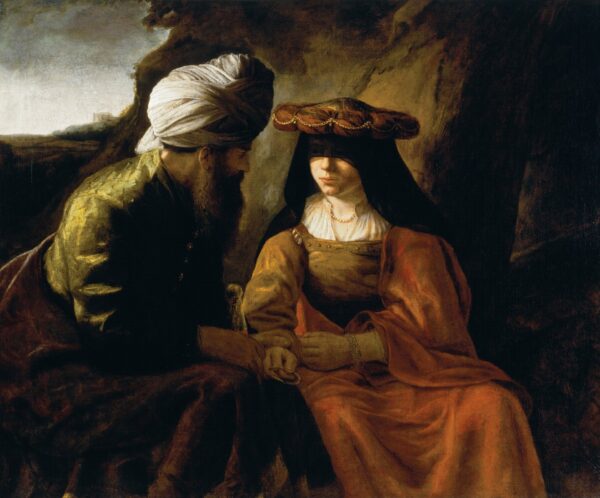 Judah and Tamar - by Rembrandt