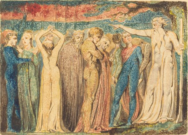 Joseph of Arimathea Preaching to the Britons - by William Blake