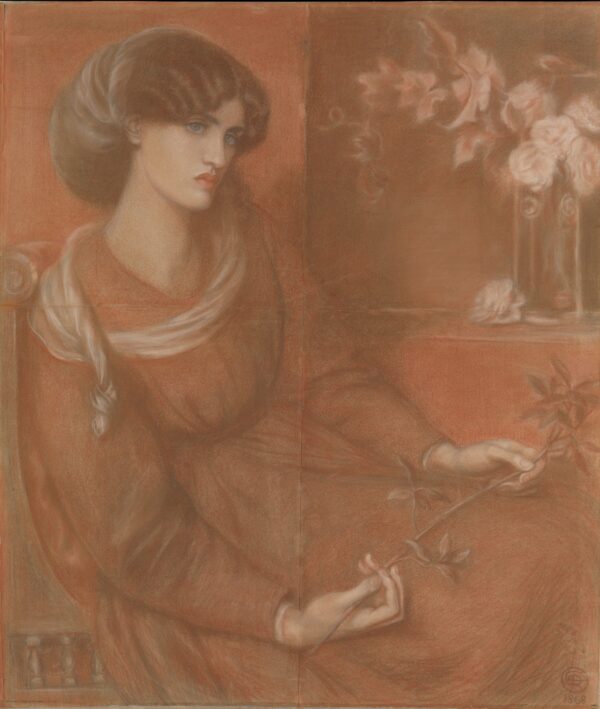 Jane Morris: Study for "Mariana" - by Dante Gabriel Rossetti