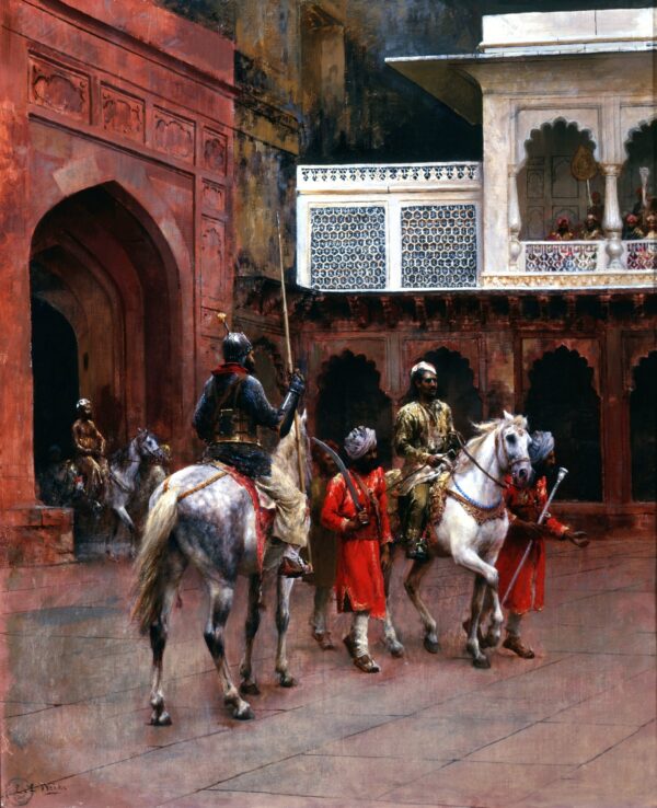 Indian Prince, Palace of Agra - by Edwin Lord Weeks