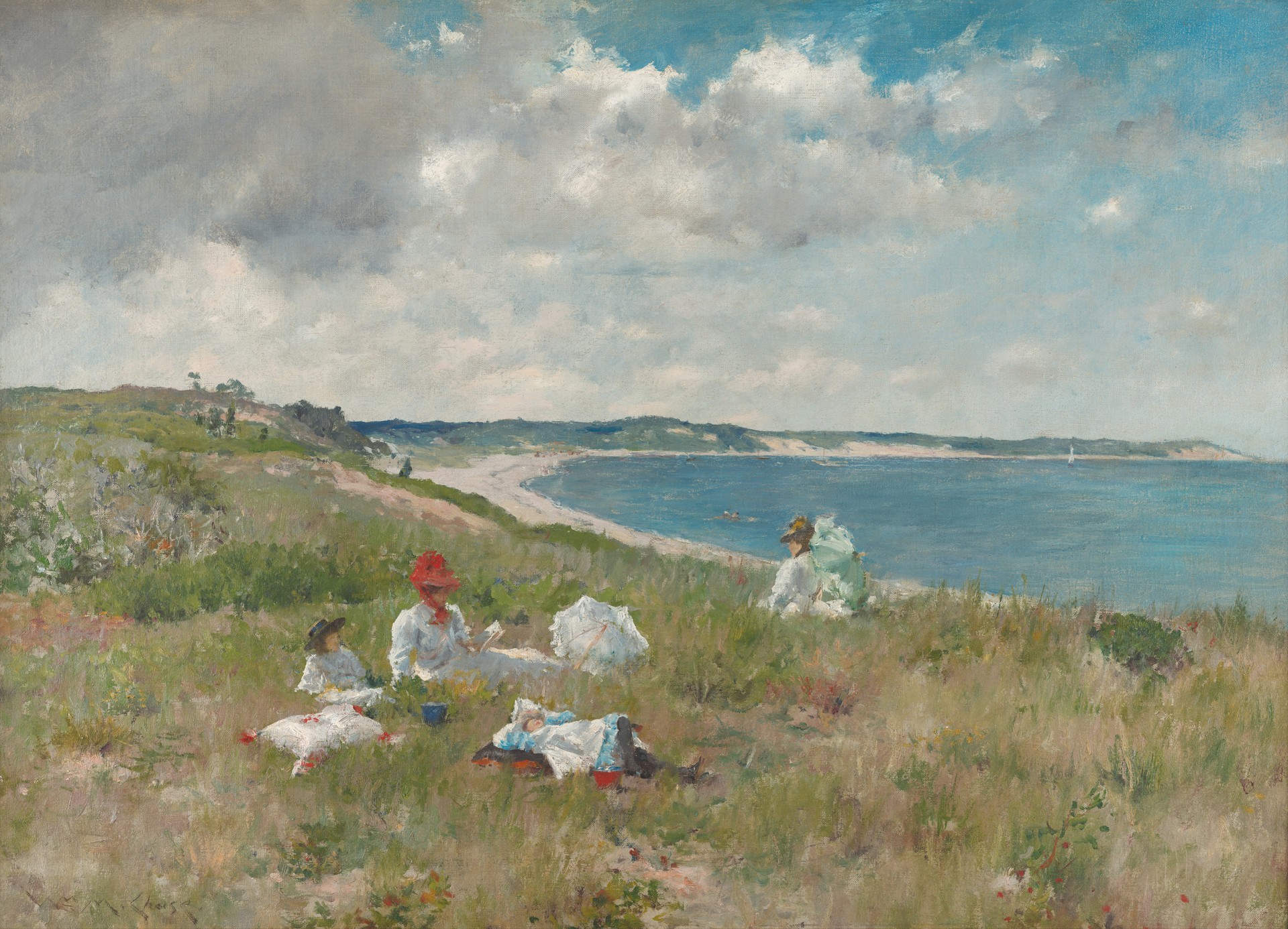 Idle Hours - by William Merritt Chase