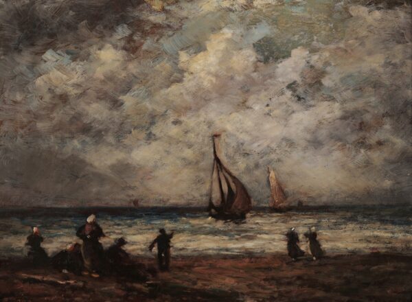 Honfleur - by Eugène Boudin
