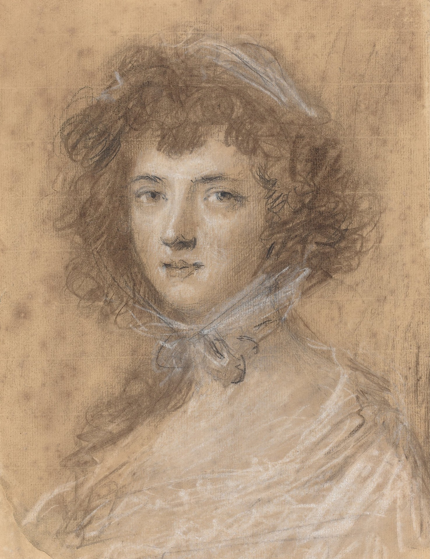 Head and Bust of a Woman - by Joshua Reynolds