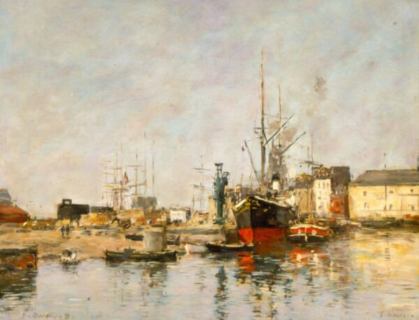 Havre. - by Eugène Boudin