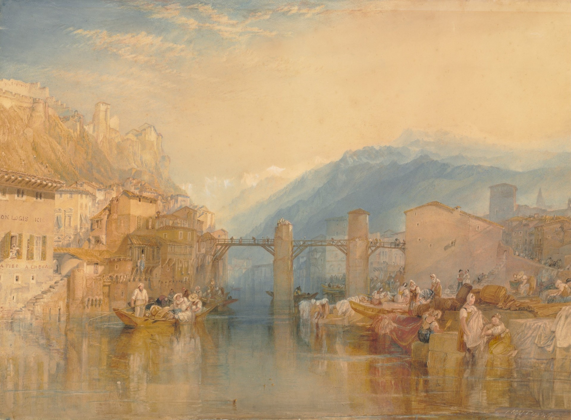 Grenoble Bridge - by J. M. W. Turner