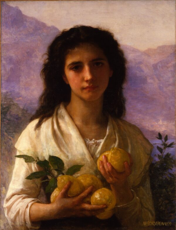 Girl Holding Lemons - by William-Adolphe Bouguereau