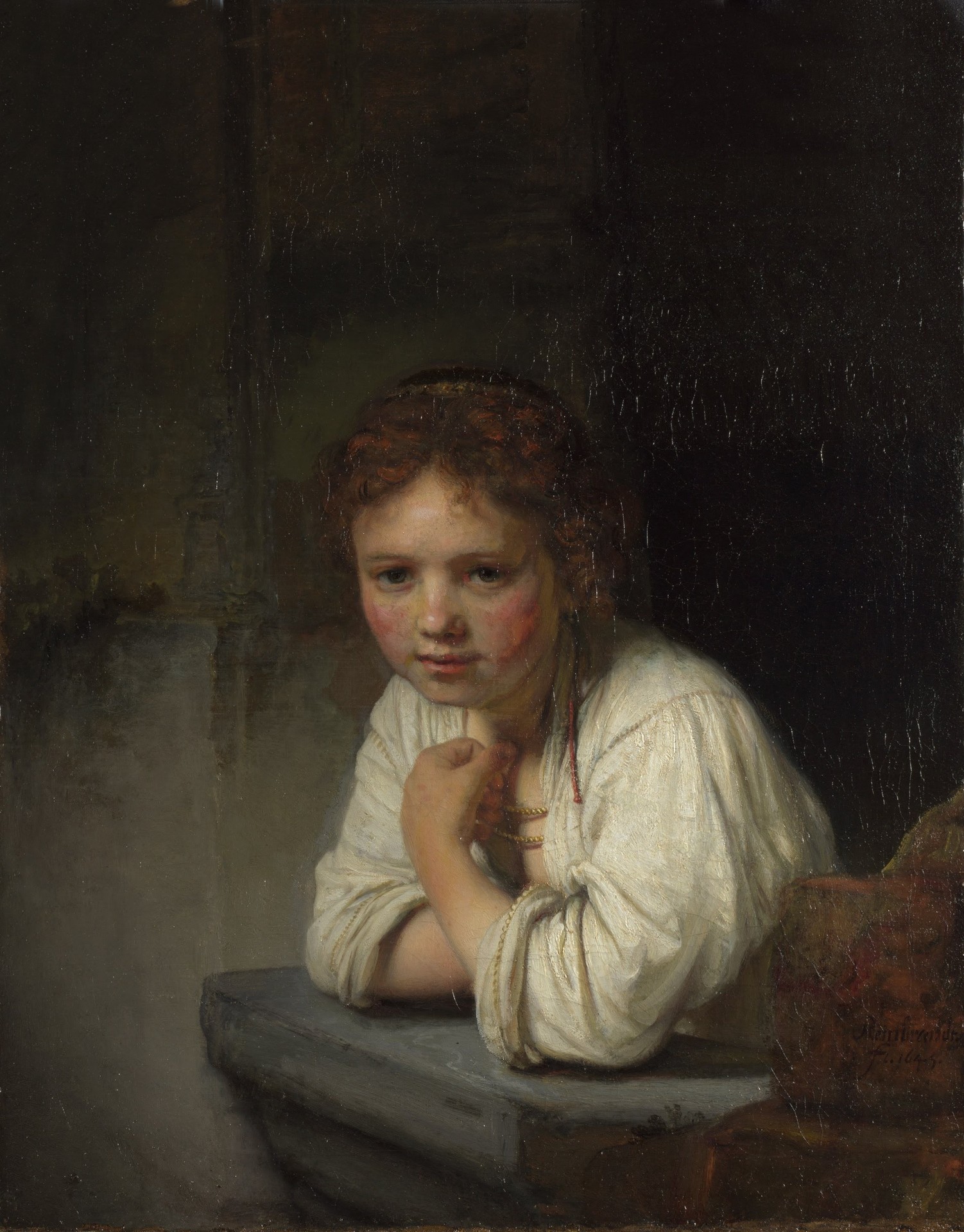 Girl at a Window - by Rembrandt