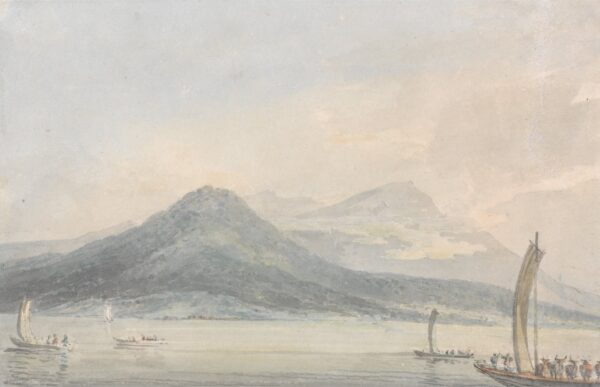 From the Isola Borromena, Lago Maggiore - by J. M. W. Turner