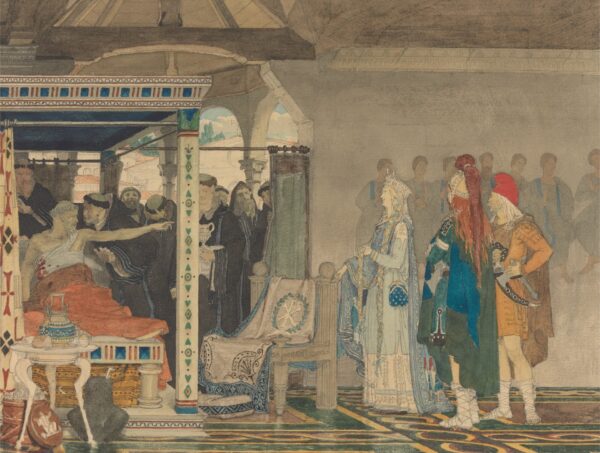 Fredegonda at the Deathbed of Praetextatus - by Lawrence Alma-Tadema