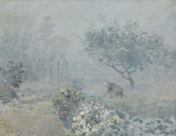 Fog, Voisins - by Alfred Sisley