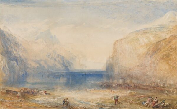 Fluelen: Morning (looking towards the lake) - by J. M. W. Turner