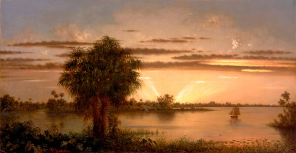 Florida Sunrise - by Martin Johnson Heade