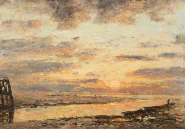 Environs of Trouville - by Eugène Boudin