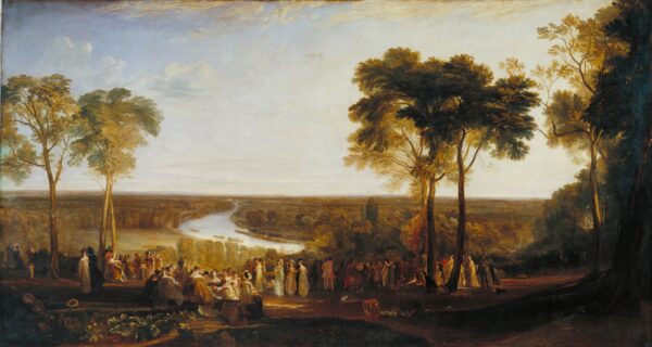England: Richmond Hill, on the Prince Regent's Birthday - by J. M. W. Turner