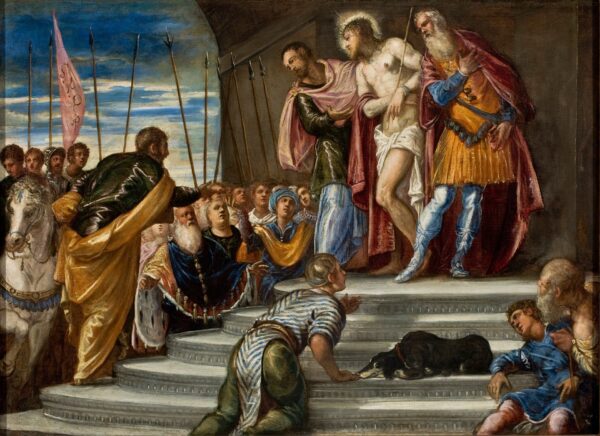 Ecce Homo or Pilate Presents Christ to the Crowd - by Tintoretto