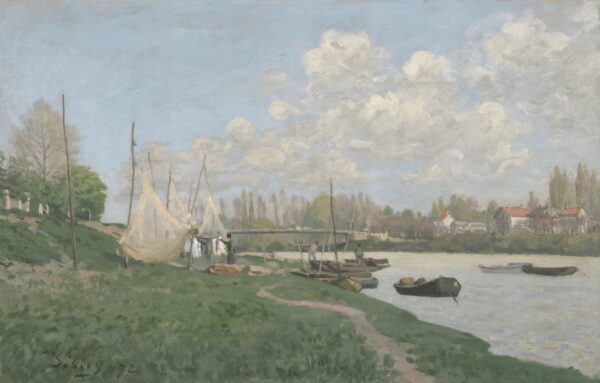 Drying Nets - by Alfred Sisley