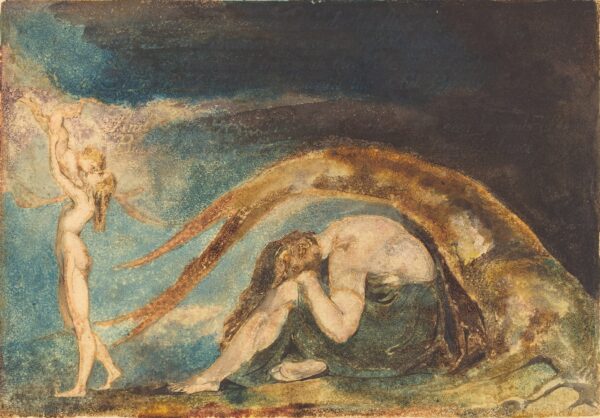 Dream of Thiralatha (from "America," cancelled plate d) - by William Blake