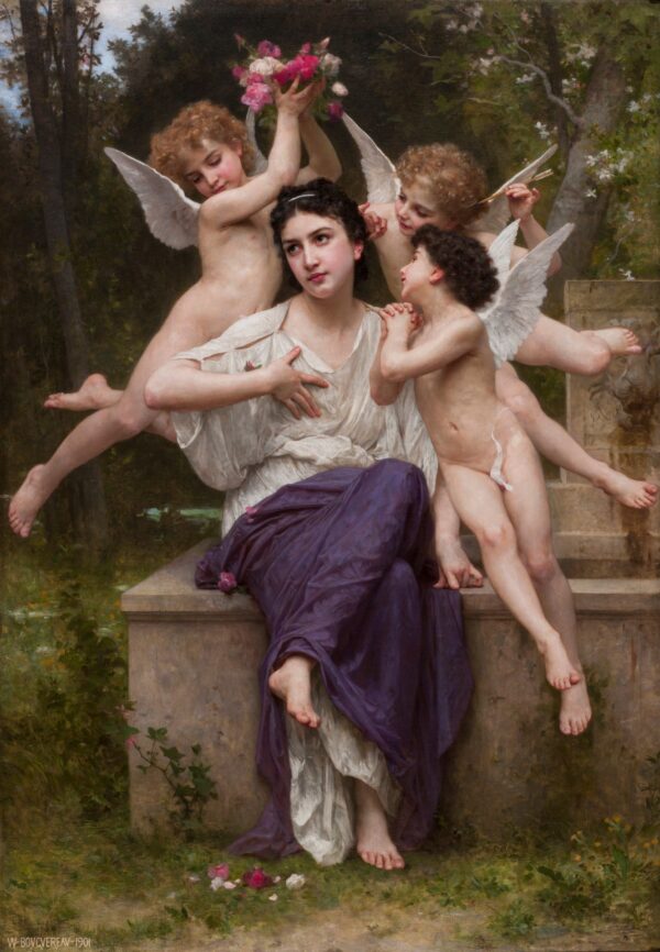 Dream of Spring (Rêve de printemps) - by William-Adolphe Bouguereau