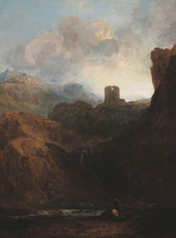 Dolbadern Castle, North Wales - by J. M. W. Turner