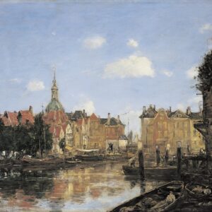Dodrecht - by Eugène Boudin