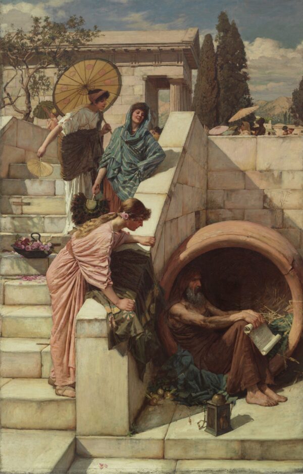Diogenes - by John William Waterhouse