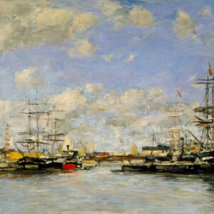 Deauville - The Cove - by Eugène Boudin