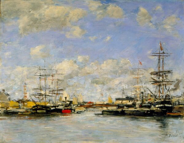 Deauville - The Cove - by Eugène Boudin