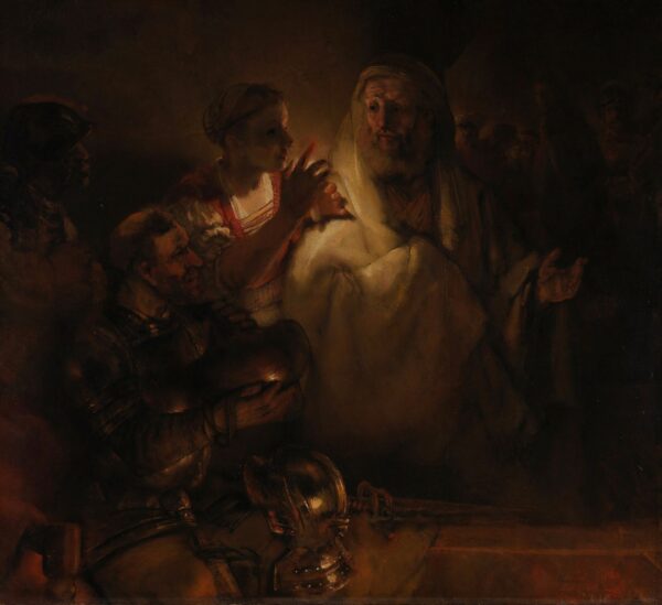 De Verloochening van Petrus - by Rembrandt
