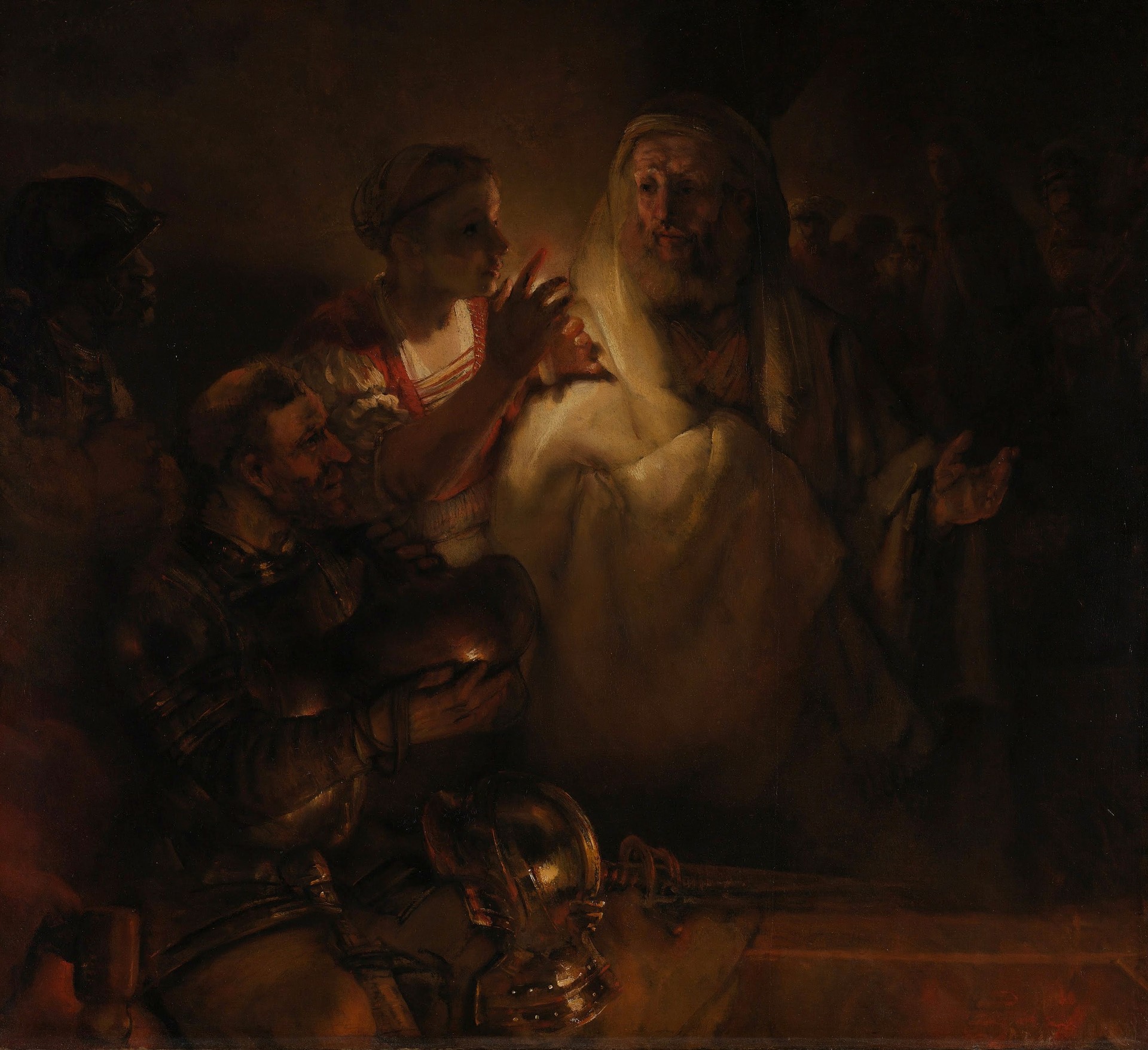 De Verloochening van Petrus - by Rembrandt