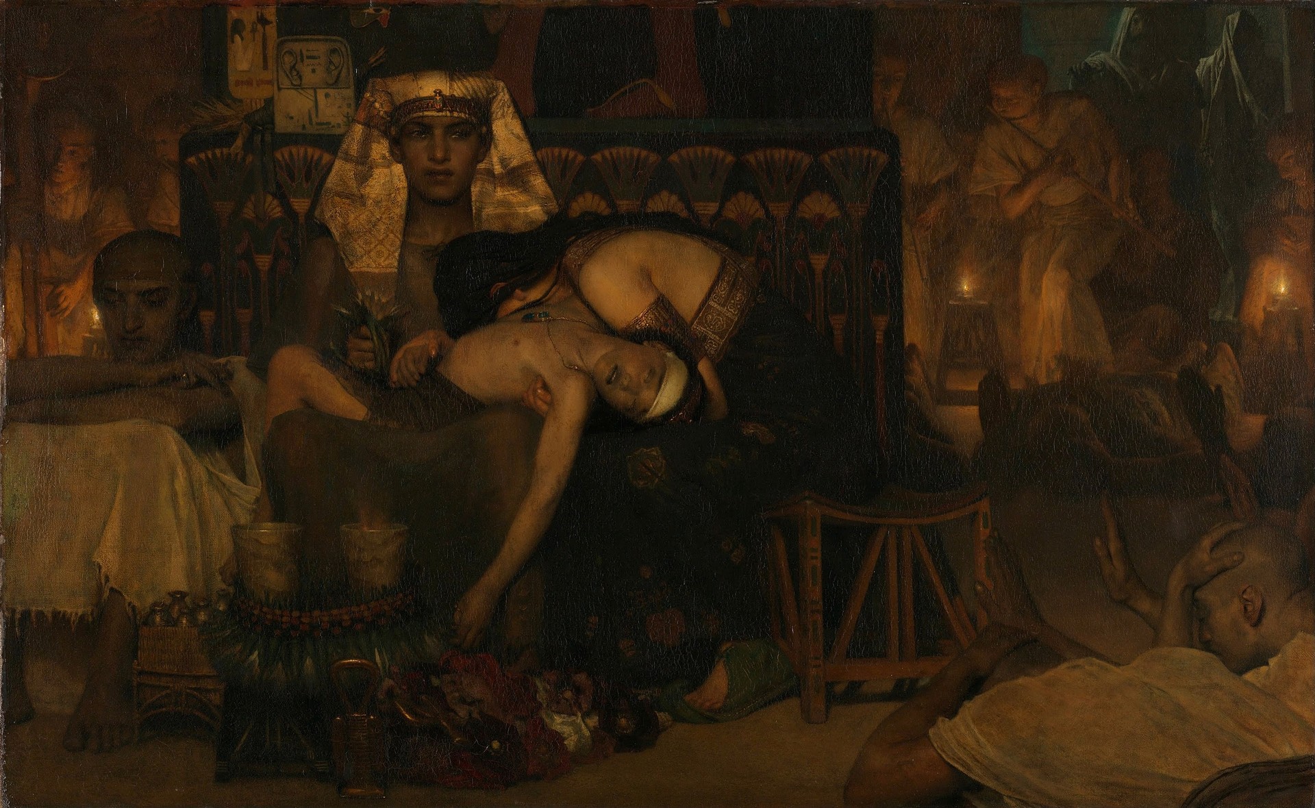 De Dood van de Eerstgeborene van de Farao - by Lawrence Alma-Tadema