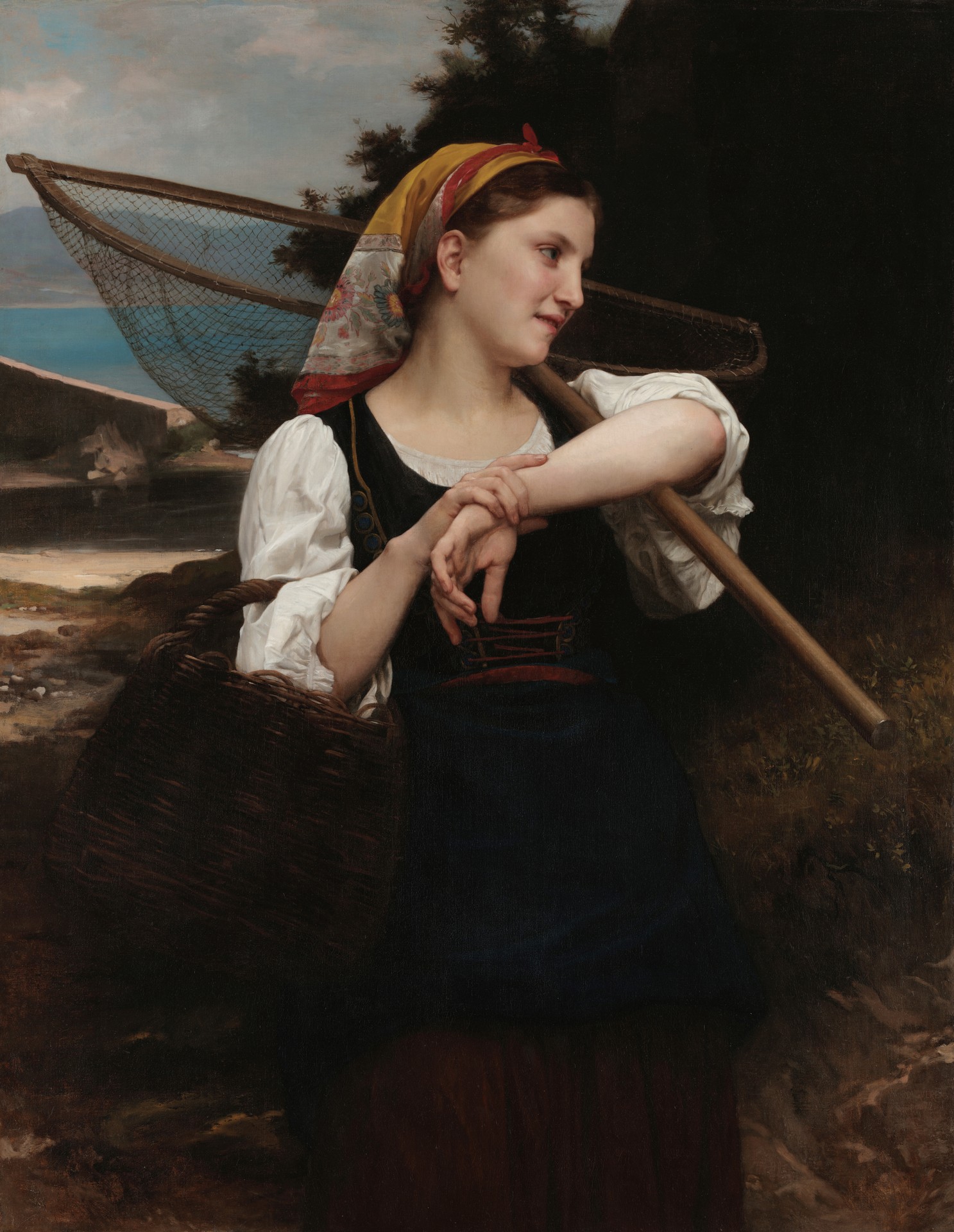 Daughter of Fisherman - by William-Adolphe Bouguereau