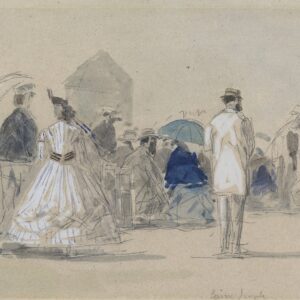 Crinolines on the Beach - by Eugène Boudin